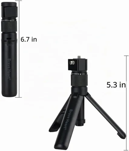 Vista 6 de Bullet Time Handle Trípode multifuncional plegable de mesa para insta360 X5/X4 Insta 360 X3, ONE RS, GO 2, ONE X2, ONE R, ONE X ONE RS Sport Camera