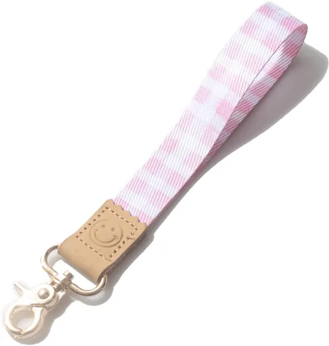 Vista 20 de DQL Correa de muñeca para llaves para mujeres y hombres, llavero de muñeca para llaves de automóvil, insignia, cartera y correa de muñeca para Negro