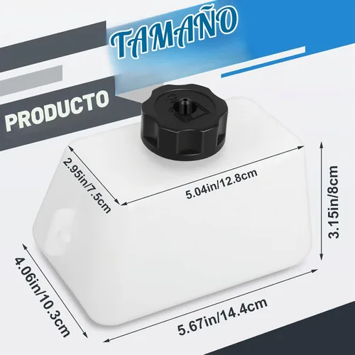 Vista 4 de PODOY Mini tanque para combustible, gas para minimotocicleta cuatriciclo, ciclomotor, de 2 tiempos, 43cc 45cc 47cc 49cc