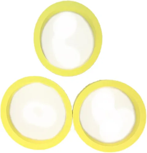 Vista 2 de Game Room Guys Pinball Flipper Rubber - Amarillo - Juego de 3