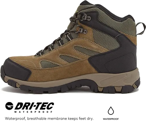 Vista 4 de HI-TEC Yosemite WP - Botas de senderismo impermeables para hombre, ligeras, transpirables, para exteriores, para senderismo