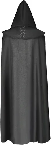 Vista 4 de Capa medieval con capucha para hombre, disfraz gótico de diablo aterrador, disfraz gótico, abrigo Praty