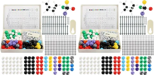 Vista 6 de YOPAY Kit de modelo molecular de 240 piezas, modelo de estructura molecular de química orgánica e inorgánica, 86 átomos y 153 eslabones y 1