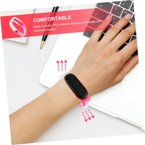 Vista 3 de TENDYCOCO 2pcs Strap Watch Transparent Tpu Component Millet 5