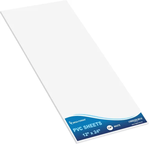 Vista 45 de Mega Format Hojas de plástico de PVC expandido – Hoja negra rígida de 5 x 7 pulgadas para manualidades, señalización y exhibiciones – Sintra Negro