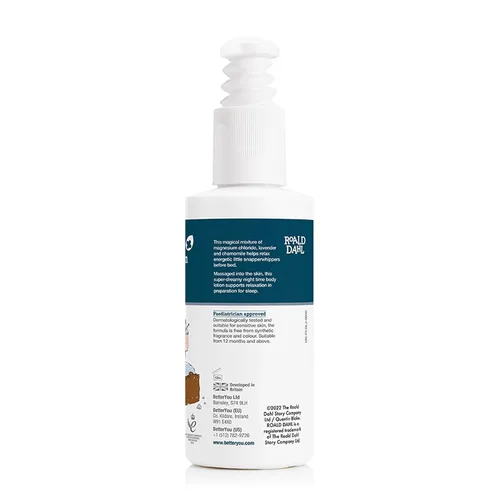 Vista 8 de BetterYou Loción corporal de magnesio para dormir - Loción corporal relajante para niños - Crema de magnesio con lavanda y manzanilla - Para niños
