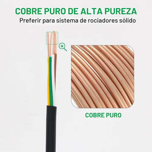 Vista 5 de FIRMERST 18/5 Alambre sólido para aspersores para sistema de hasta 4 válvulas, 30 pies