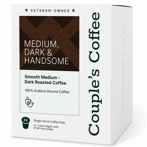 Vista 10 de Couple's Coffee K-Cups Café con sabor S'more Regresa a las familias militares S'more Than Friends Café gourmet con sabores de chocolate