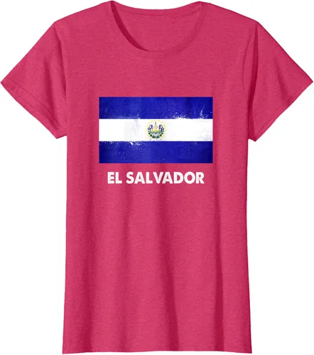 Vista 10 de Camiseta de la bandera de El Salvador Camiseta salvadoreña