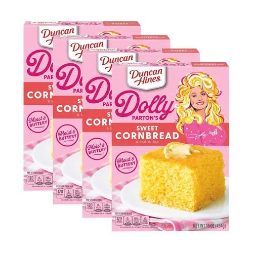 Vista 8 de Duncan Hines Dolly Parton's Sweet Cornbread & Muffin Mix, 16 onzas