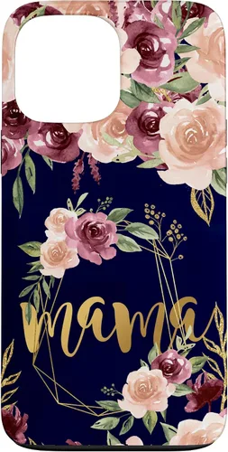 Vista 24 de Mama Floral New Mom Flower Print Pregnant Woman Watercolor Case for iPhone 17