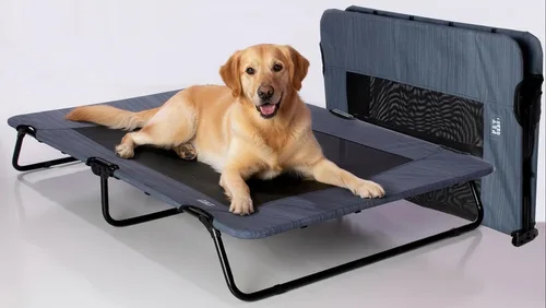 Vista 6 de Pet Gear Lifestyle - Cuna elevada para mascotas, 30 pulgadas, color azul océano