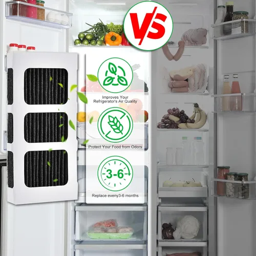 Vista 6 de Paquete de 6 filtros de aire para refrigerador Paultra2, compatible con Frigidaire Pure Air Ultra 2, Pure Air Ultra II, filtro de aire