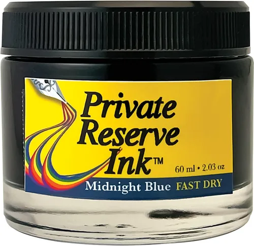 Vista 6 de Fast Dry Ebony Blue – Botella de tinta de pluma estilográfica de alta calidad de 2.1 fl oz Azul oscuro con fórmula de secado rápido Calidad