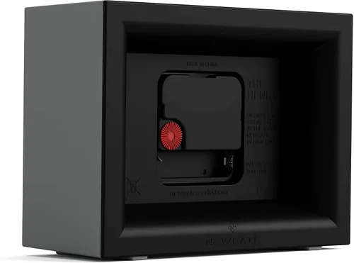 Vista 7 de NEWGATE Henry - Reloj de escritorio, diseño rectangular contemporáneo, gris elegante, fácil de leer, estilo moderno para escritorio, mesa, estante
