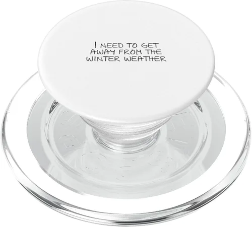 Vista 8 de Necesito alejarme del clima invernal PopSockets Swappable PopGrip