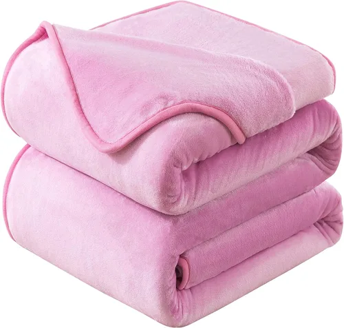 Vista 9 de Manta Snuggle Sac extra mullida, manta de forro polar para viajes, manta para sofá, cama, sofá, manta cálida y suave con patrón a rayas, 50 x 60