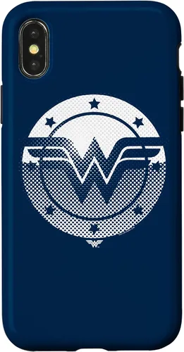 Vista 5 de Wonder Woman Funda con logotipo de escudo de medio tono para iPhone 17
