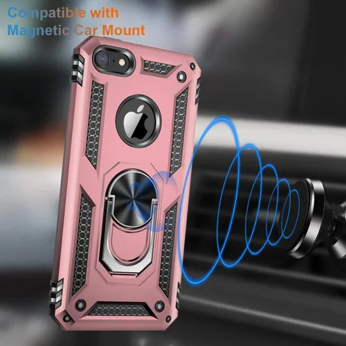 Vista 288 de Jeylly Funda para iPhone SE/Funda para iPhone 5S, Exterior de Plástico Duro que Absorbe Golpes + Interior de Silicona de Goma Defensor contra