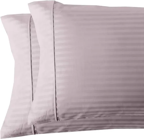 Vista 23 de Royal Tradition Damasco rayado 580 hilos, 100 % algodón tamaño Queen juego de sábanas de cama beige