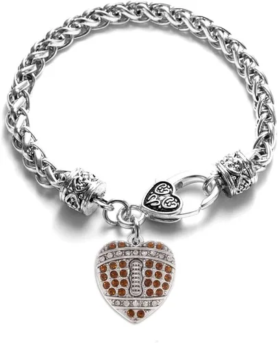 Vista 74 de Inspired Silver - Pulsera de plata con dije personalizado y circonitas cúbicas.