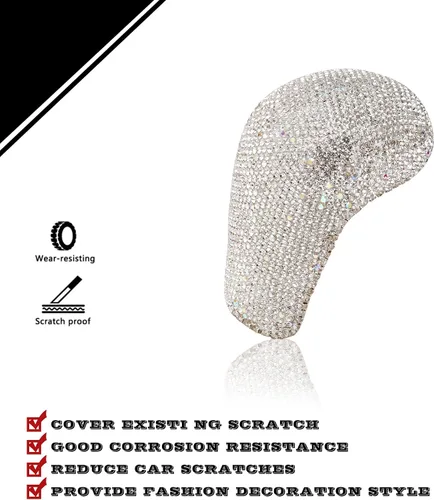 Vista 7 de Funda interior para caja de cambios de Mazda con cristales brillantes para Mazda 3 2019-2023 / CX-30 2020-2023/(perilla de cambios A)