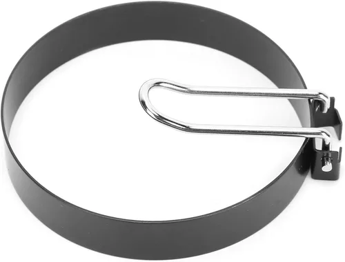 Vista 5 de SUNGOOYUE Round Stainless Steel Egg Shaper Set NonStick Egg Mold 3.5 Inch 2 Piece for Fried Eggs and Mini Pancakes Breakfast Tool for Home Kitchen