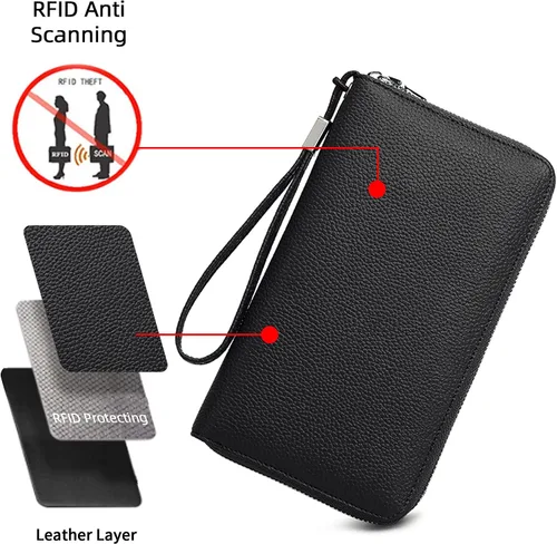 Vista 2 de Billeteras con múltiples ranuras para tarjetas con muchas ranuras para tarjetas con muchas ranuras para tarjetas para mujeres, carteras