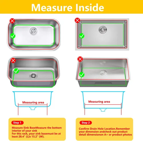 Vista 18 de Protectores de fregadero de cocina de 12 x 11 y 13 x 11 pulgadas, protectores de silicona para fregadero de cocina para la parte inferior del Gris