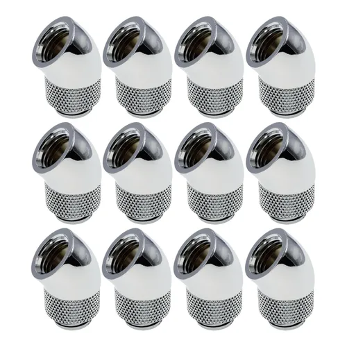 Vista 16 de dracaena.io - Paquete de 2 conectores extensores de rosca G1/4 pulgadas macho a hembra, conector adaptador giratorio de 45° para sistema