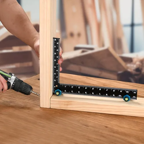 Vista 5 de Medidores de escalera para enmarcar metal cuadrado/madera Fabricación Layout Jig Set