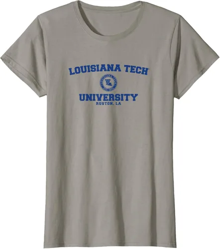 Vista 12 de Camiseta Louisiana Tech Bulldogs Circle Logo, Gris