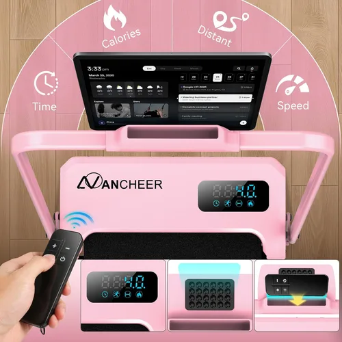 Vista 7 de Almohadilla pequeña con cinta de correr plegable inclinada para oficina