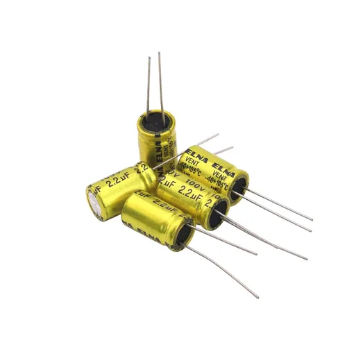 Vista 5 de 10 unids 2.2uF 100V condensador electrolítico no polarizado 10x17mm (0.39x0.67in) NP para audio tweeter condensador divisor de frecuencia