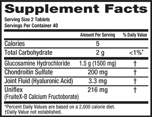 Vista 6 de Suplemento avanzado Move Free para articulaciones de triple fuerza con glucosamina, condroitina y ácido hialurónico, 11873, 1, 1