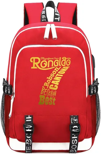 Vista 10 de Soccer Player 7 Mochila deportiva multifunción para viajes, portátil, para fanáticos del fútbol, para hombres y mujeres, negro - 2, Tamaño único