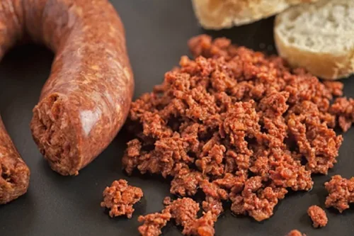 Vista 3 de Condimento de salchicha fresca de chorizo, 7.5 onzas, Temporadas de bolsa de 12.5 libras. #885