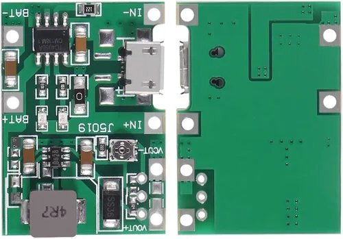 Vista 2 de AITRIP 6 unids 2A USB 18650 Li-ion cargador de batería de litio Boost 3.7V a 5V 9V 12V ajustable DC-DC Step Up Boost Módulo TP4056 DIY Kit piezas