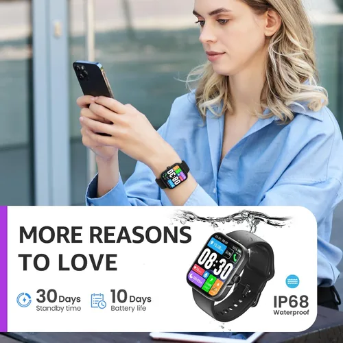 Vista 5 de TOZO Nuevo reloj inteligente actualizado 2026 para hombres y mujeres