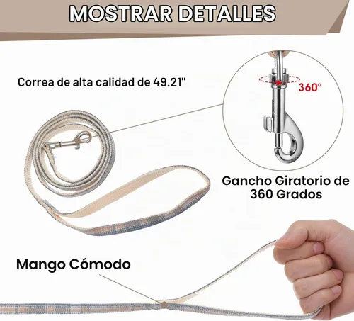 Vista 3 de TIESOME Juego de arnés y correa para gato, arnés ajustable degradado para gatito, arnés a prueba de escapes con correa para caminar al aire libre