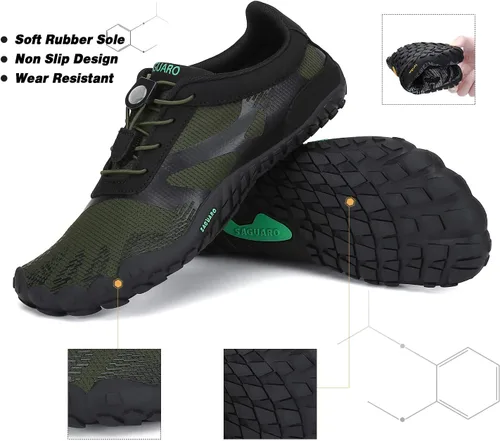 Vista 6 de SAGUARO Men's Women's Barefoot Minimalist Shoes Athletic Hiking Water Shoes for Aqua Swimming Trail Running Cross Training