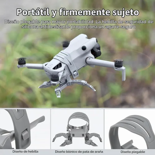 Vista 5 de STARTRC Tren de aterrizaje para DJI Mini 5 Pro Accesorios, Plegable Extendido Liberación Rápida Drone Protector para DJI Mini 5 Pro Fly More Combo