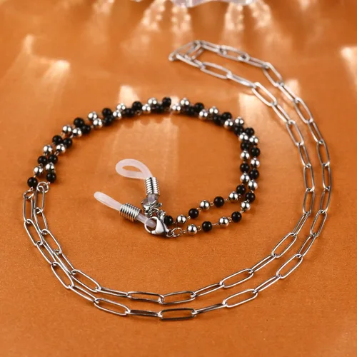 Vista 9 de AllenCOCO Cadena para gafas, correa para lentes de sol para mujer, cadena de oro de 14 quilates, soporte para lentes alrededor del cuello