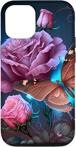 Vista 28 de Family Butterfly Rose Flower Firefly PC Case for iPhone 17