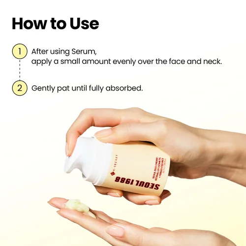 Vista 7 de K-SECRET SEOUL 1988 Crema retinal Fórmula suave de liposoma retinal al 1% para piel sensible Líneas finas diarias y cuidado de la textura