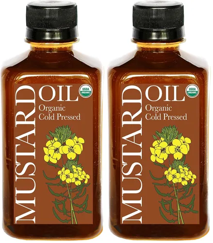 Vista 8 de Daana Aceite de mostaza: certificado USDA orgánico, extra virgen, prensado en frío (12 oz)