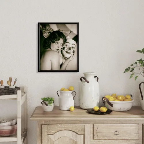 Vista 3 de Clara Bow - Póster con impresión vintage, foto retro de la película de Hollywood de los años 20, arte de pared de payaso, cosas raras retro