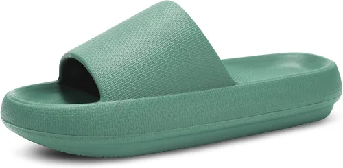 Vista 15 de welltree Sandalias antideslizantes para mujeres y hombres, sandalias antideslizantes para baño y ducha, suela gruesa suave para interiores