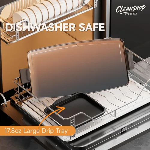 Vista 5 de Cleansnap - Plancha eléctrica diaria, gran regalo para fiestas familiares, parrilla antiadherente de 20 pulgadas con escudo plegable