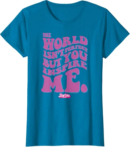 Vista 40 de Barbie Camiseta The Movie - You Inspire Me, Negro